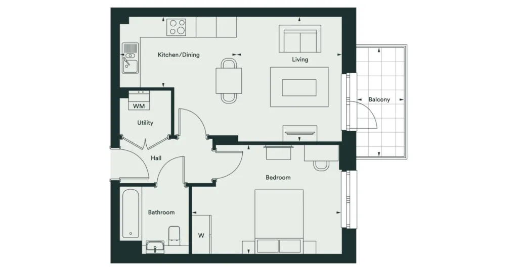 Cassia, Oakwood Floor plan Type 1